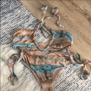 Blue Life Bikini Top